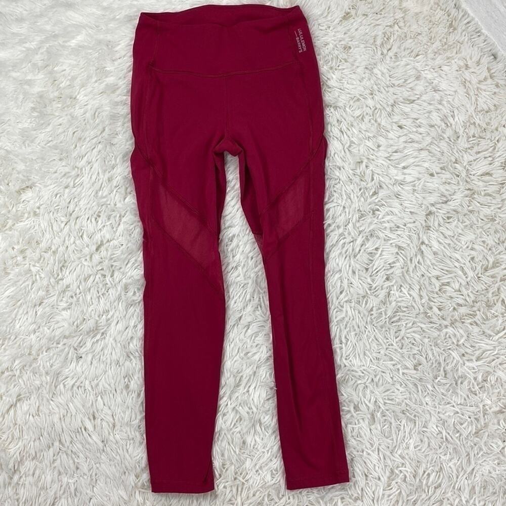Lululemon Stronger as One Tight 25" *lululemon X Barrys Ruby Red